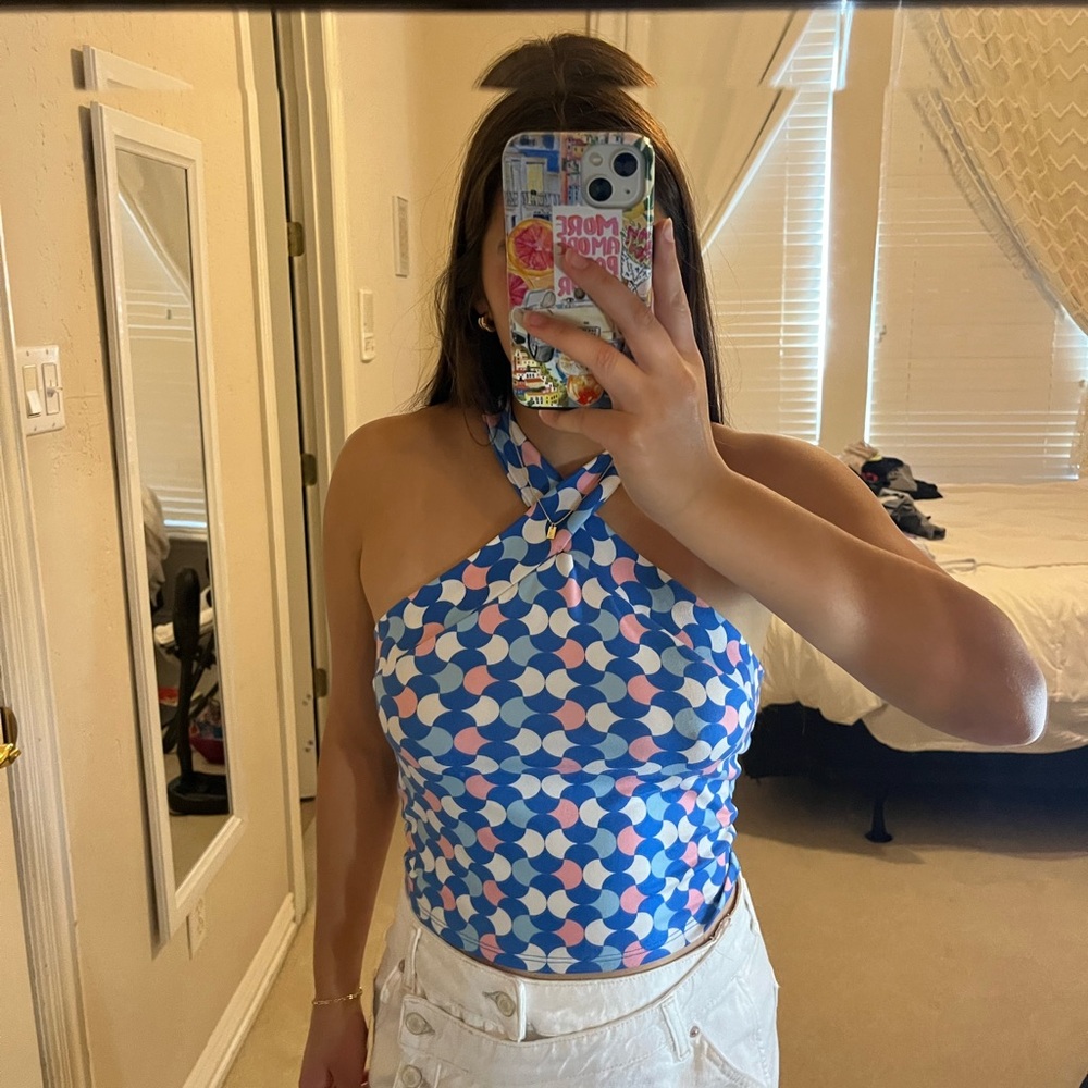 Criss-Cross Halter Top